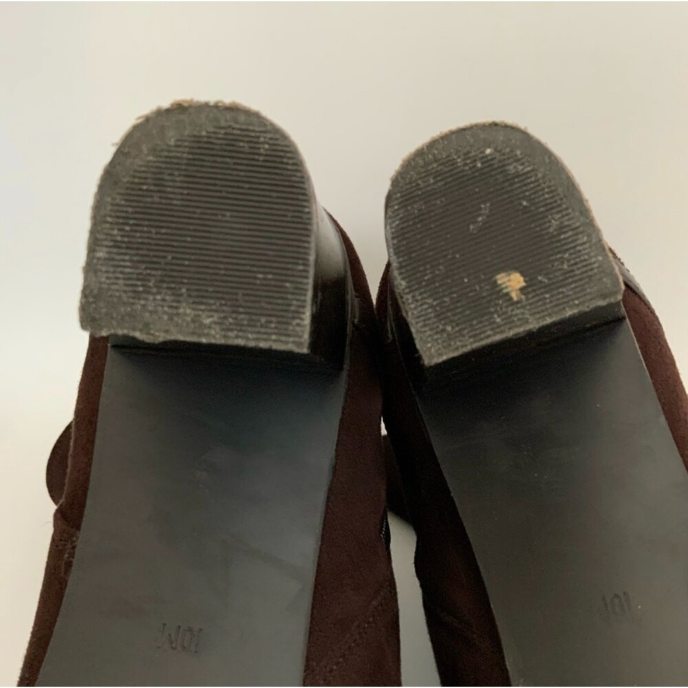 Isaac Mizrahi Live Mid-calf Suede Boots Brown 10 - Picture 10 of 16